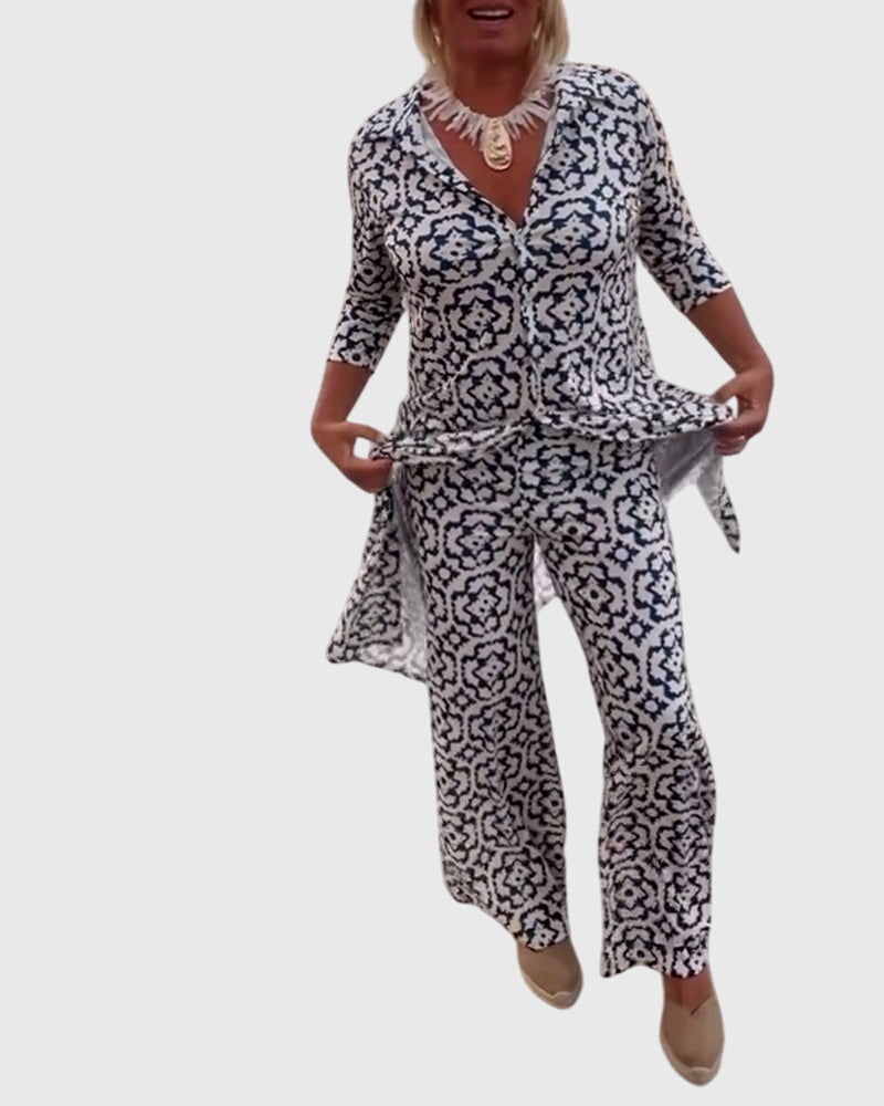 Gabriella | Elegant Vintage Two-Piece Set