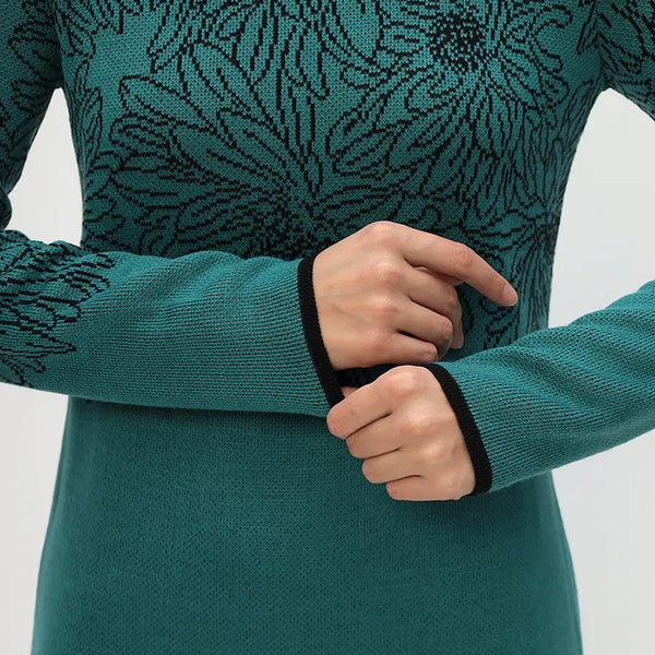 Annika | Long Sleeved Floral Print Dress