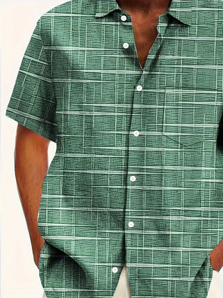 Haroyan – Stylish Shirt with Check Stripe Pattern