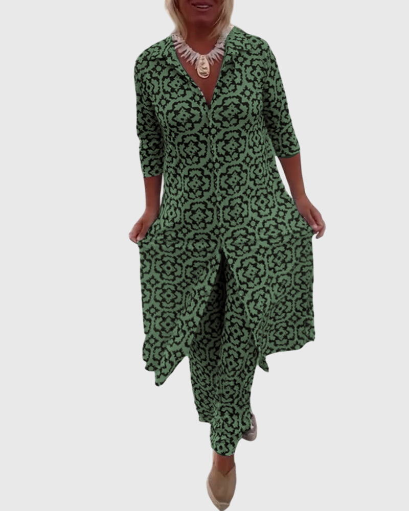 Gabriella | Elegant Vintage Two-Piece Set