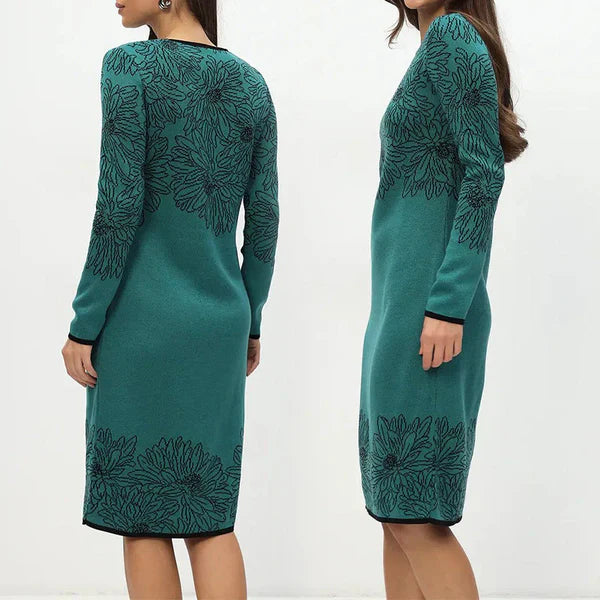 Annika | Long Sleeved Floral Print Dress