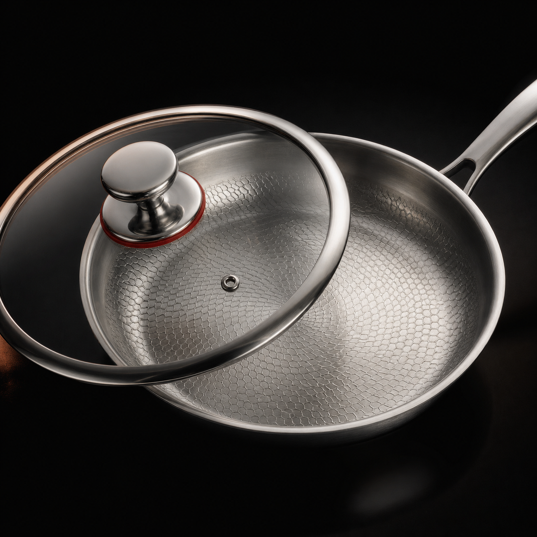 Hand-Hammered Titanium Pan