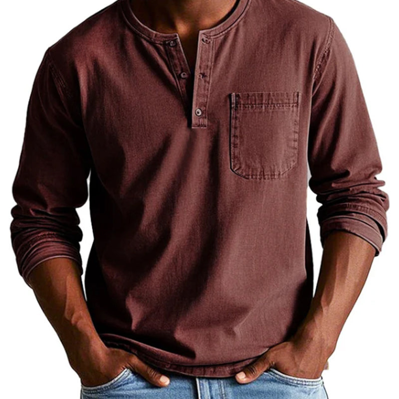 Henry | Pocket Long Sleeve Shirt