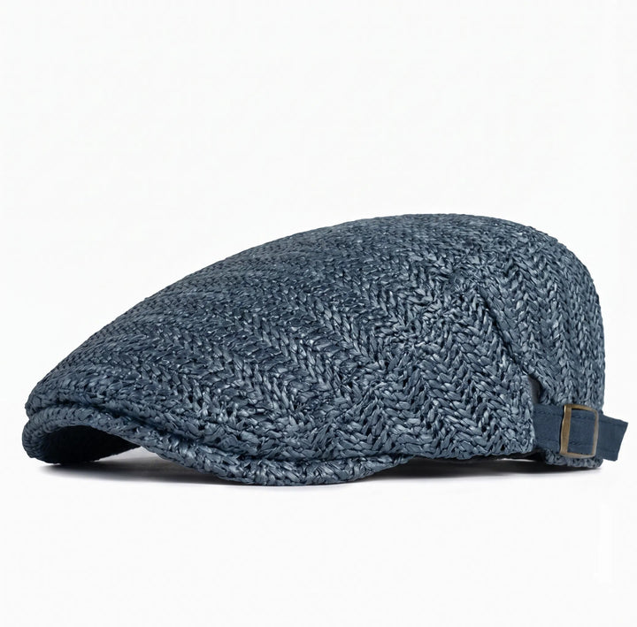Salvatore — Summer Straw Flat Cap